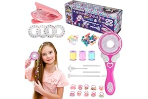 EKKONG Trenzador Automático para Niños, Trenzadora de Pelo Automática, Trenzadora Giratoria para Niñas Pequeñas