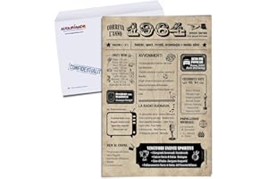 Auguriando Biglietto Auguri Compleanno 60 anni Idee Regali Uomo Donna Originali Max Biglietti Idea Regalo cinquantenne Gadget Scherzi Divertenti Anno (1964)