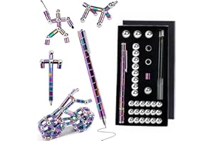 ‎LCMAOKE LCMAOKE Kugelschreiber, Fidget Pen, Lustige Multifunktions Stift, Stressabbau Druckkugelschreiber Geschenk Spielzeug für Junge Männer Frauen Kinder Teenager Freunde (Mehrfarbig)