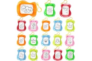 Chingcoo Mini pizarra mágica, 18 unidades, obsequio para cumpleaños infantiles, llavero para niños