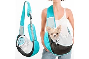 MONGTSAMZ Bolso para Perros Pequeños, Transpirable Bolso Transportin Perro Pequeño Portátil Mochila Perro Pequeño hasta 5KG Bolso Perro Pequeño para Perro y Gato Paseos al Aire Libre Viajes, 1 Piezas