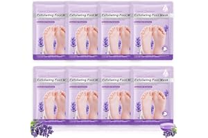 YCAAEO 8 Paia Lavender Foot Peel Mask, Maschera Piedi Esfoliante, Maschera PIEdi Idratante, Maschera Esfoliante PIedi Forte, Efficace Peeling PIedi per PIedi Secchi e Screpolati