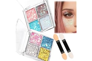 FloralGrace Lot de 2 palettes de brillance visage femme avec gel 8 couleurs