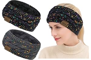 YSENSE BEAU Fascia Capelli Donna Inverno Fascia Invernale Donna Fasce in Maglia Fascia Capelli Caldo Fasce per Capelli Donne Turbante Fascia All'uncinetto Cerchietto Ragazze