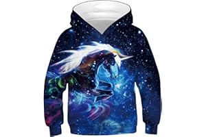 Ocean Plus Niños Sudaderas con Capucha Cool Pullover para Niños Niñas Adolescente Camiseta de Manga Larga
