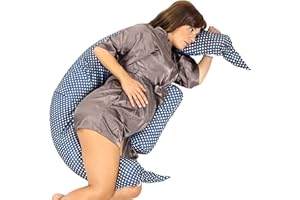 KOALA BABYCARE Poduszka ciążowa do spania i karmienia Poduszka z podparciem lędźwi, szyjki macicy i brzucha Poduszka ciążowa ze sznurowadłami bezpieczeństwa, kołyską, reduktorem łóżka KHugs PLUS