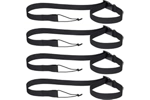 Oudain Snowboard Leash 36 Inch Long Snowboard Binding Straps Black Snowboard Binding Leash Cord for Men Women Snowboarding