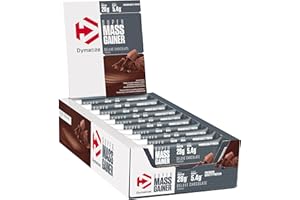 Dymatize Super Mass Gainer Bar Deluxe Chocolate - Barre High Protein Weight-Gainer + Protéines de lactosérum et de caséine