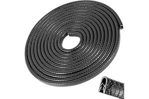 COLISAL Protezione per bordi delle portiere dell'auto, 10 m, universale, in gomma, a forma di U, protezione per bordi della portiera dell'auto, protezione in gomma per la maggior parte delle auto, SUV,
