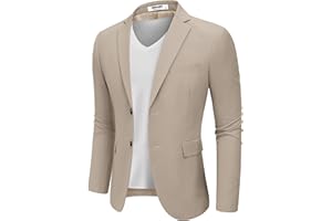 COOFANDY Herren Sakko Sportlich Freizeit Blazer Anzugjacken Business Jackett Regular Fit 2 Knöpfe