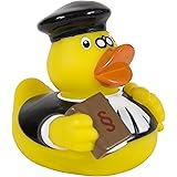 Duckshop I badanka domare I pipande anka I L: 7,5 cm – inkl. badanka nyckelring i en uppsättning