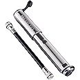 Pro Bike Tool Mini Bike Pump - Fits Presta and Schrader - High Pressure PSI - Reliable, Compact & Light Performance - Bicycle Tyre Pump for Road, Mountain and BMX Bikes