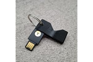 ULEIVA Case Schutzhülle kompatibel mit Yubico Yubikey 5 NFC (USB-A)/ 5C NFC (USB-C) Schutzhülle für Sicherheitsschlüssel Farbwahl (Schwarz, 5 NFC (USB A))