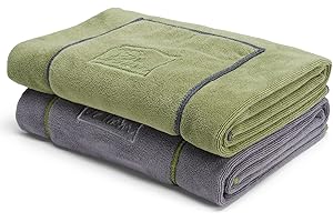 PETTOM Serviette Microfibre Chien (2 Pack, 90x50cm), Serviette Chien Super Absorbante pour Bain Plage Séchage Rapide, Épaisse et Souple