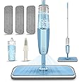 Scopa Lavapavimenti a Spruzzo, MEXERRIS Spray Mop Microfibra Mocio Pavimenti Professionale con 3 Cuscinetti Riutilizzabili pe