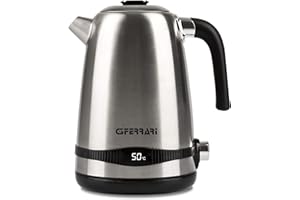 G3 Ferrari G10131 Tisaniere Bollitore Elettrico, 2025 W, 1.7 Litri, Acciaio Inox, Steel