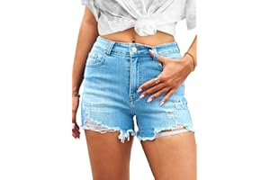 Hocaies Pantalones Cortos Mujer Bermudas Mujer Verano Short Vaquero Elástico