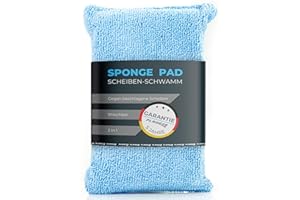 ‎PLANGER PLANGER® - Autoschwamm Scheibe Innen - 1x SPONGE PAD 2in1 - Anti Beschlagene Autoscheiben - 5 Jahre Garantie - Autoscheibe Schwamm, Anti-Beschlag-Schwamm, microfaser schwamm auto - Waschbar