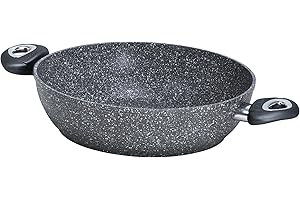 BIALETTI Aeternum Madame Petravera Plus Tegame, Alluminio, Pietra, 32 cm