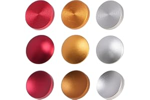 OUZRTG 9pcs Auslöser, Universeller konkav-konvexer Flacher Kameraknopf Weicher Auslöser aus Metall und Messing für Leica, Rolleiflex, Fujifilm, Canon, Nikon