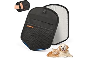 YINGPHIA Waschbarer wiederverwendbarer Tierhaarentferner Handschuh für Hunde- & Katzenhaare – Elektrostatik Fellentferner für Wäsche, Kleidung, Sofa, Teppich & Autositz – Fusselentferner für Tierbesitzer