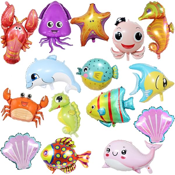 10 Masques Animaux Marins En Papier – Océan, élastique, Pour Enfants Et Adultes, Fêtes Costumées