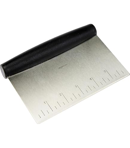 LARES Tagliapasta / Spatola / Cardella In Acciaio Inox, 15 Cm, Con Scala, Made In Germany