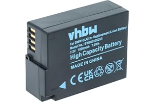 vhbw 1x Akku kompatibel mit Panasonic Lumix DMC-FZ1000, DMC-FZ200, DMC-FZ200K Kamera Digicam DSLR (1000mAh, 7,2V, Li-Ion)