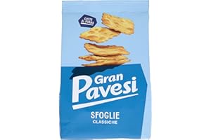 Gran Pavesi Cracker Le Sfoglie Classiche, Cotte al Forno, Senza Olio di Palma, 180 g