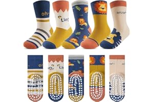 Kyopp 10 par skarpetek dla dzieci, dziewcząt i chłopców, śmieszne skarpetki, zabawne zwierzęta, bawełniane, skarpety Crew Socks na zimę/lato