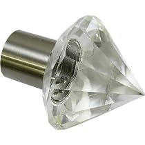 GARDINIA Embouts Pour Tringle à Rideau Apollo - Effet Inox, Diamètre 20mm, Série Chicago