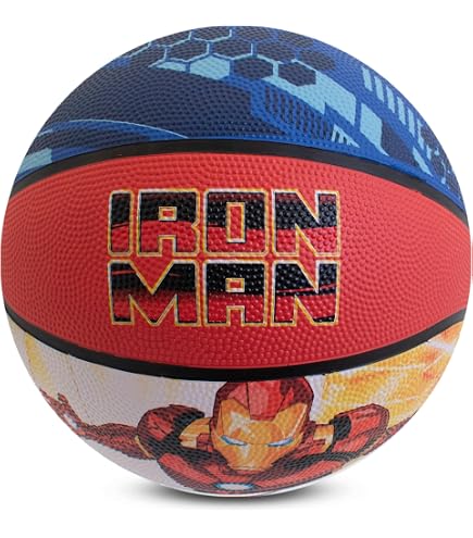 Ballon De Basketball Avengers Taille 5 - Licence Officielle Marvel - Pour Intérieur/Extérieur - Antidérapant