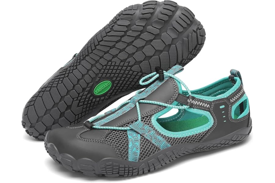 SAGUARO Men's Trekking Sandals Closed Toe Hiking Sandals, Non-Slip Breathable, EU 39-47
