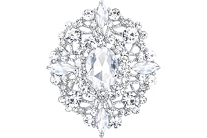 EVER FAITH Damen Brosche österreichischen Kristall Hochzeit Bankett Vintage-Stil aushöhlen Blumen Pin Vintage Broschennadeln Bekleidungs Schmuck