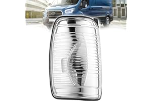 NIMOVA Left Side Wing Mirror Indicator Light Lamp Lens Clear Left Passenger Side for Ford Transit MK8 2019 Onwards Models | OEM BK3113B381AB, 1847387, 1910471 | Only Fits 2019 Onwards UK Models