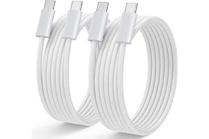 NIBIKIA USB C Kabel, 100W [2Stück 1M+1M] PD3.0 Schnellladekabel USB C auf USB C, Ladekabel USB-C Ladegerät für iPhone 16/15 Serie, MacBook Pro/Air, iPad Pro, Galaxy S25/S24/S23/S22, Pixel 9 usw