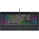 Corsair K55 RGB PRO XT Tastiera da Gioco Cablata a Membrana - IP42 Resistente Alla Polvere e Liquidi - 6 Tasti Macro con Inte