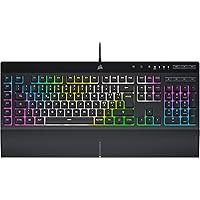 Corsair K55 RGB PRO XT Tastiera da Gioco Cablata a Membrana - IP42 Resistente Alla Polvere e Liquidi - 6 Tasti Macro con Inte