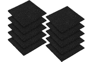 Ezebesta 10 Stück Aktivkohlefilter Quadrat Bioeimer Filters für Kompostbehälter Kohlefilter Biomülleimer (12,7 cm)