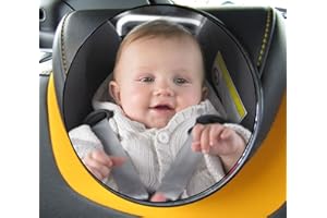XTEMEAUTO XtremeAuto® Large 170mm Round Baby Safety Mirror - Mounts On To Headrest