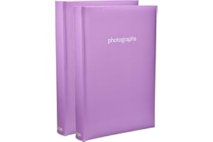 ARPAN 2 álbumes Fotos de 10 x 15 cm, Morado, 4 x 6