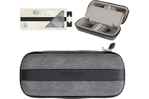 Target Darts BOA-Aufbewahrungsetui für Dartpfeile, Einheitsgröße – grau | Dart-Etui, Aufbewahrung von Dartschäften, Swiss Points, sechs vollständig montierten Dartpfeilen, weiteres Zubehör