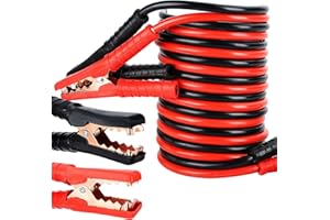 Trintion Starthilfekabel 2 x 4M 500A Batteriekabel Überbrückungskabel Starterkabel 12V und 24V Kabel überbrückungskabel Auto PKW LKW für Benzin und Dieselmotoren