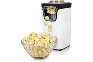 Princess Machine Ã€ Pop-corn Ã€ Air Chaud - Pop-corn Sans Huile Ni Graisse, Cuillère Doseuse, Couvercle Transparent, Ouverture De Recharge, 1100 Watts, 292986