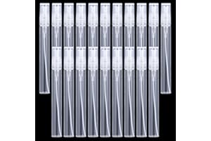 Canghai 20Pcs Mini Spray Atomizer Empty Bottles, 10ml Portable Mist Glass Refillable Sample Bottle, Travel Spray Perfume Bottles with Atomizer Pump for Travel Party Portable Cosmetic Makeup Tool