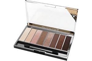 Max Factor Masterpiece Nude Palette, 8 Ombretti dal Colore Intenso, Formula Cremosa Sfumabile, 3 Finish, Tonalità Cappuccino Nudes