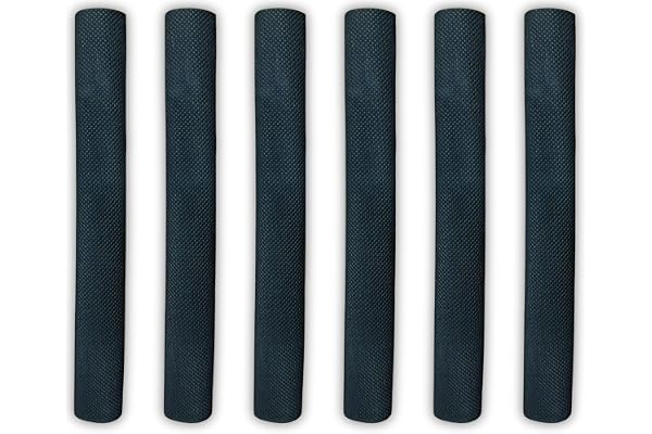 VINSON Diamond Rubber Grips Combo for Full Size Cricket Bat Handle, Jointless Construction, Available in Black colour (Pack of 6).