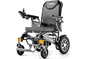 ‎ZENBON Elektrischer Rollstuhl Faltbar Leicht 35KM: Elektrische Rollstühle für Senioren mit Automatische Klappfunktion - 700W Elektrorollstuhl mit Höhenverstellbare Fußstütze bis 150KG (Silber Schwarz)