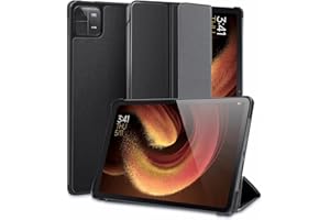 DLveer Coque pour Xiaomi Pad 6/Xiaomi Pad 6 Pro 11 Pouces - Étui Housse à Rabat Ultra Fine PU avec Veille/réveil Automatique pour Xiaomi Pad 6 11'' /Xiaomi Pad 6 Pro 11'', Noir