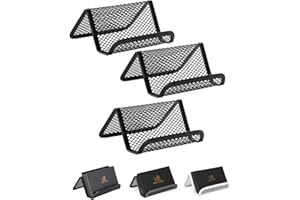 Mr. Pen- Metal Mesh , 3 Pack, Black, Card Holder for Desk Business Cards, Desk Card Holder, Business Card Stand, Business Card Display, Card Holder for Office